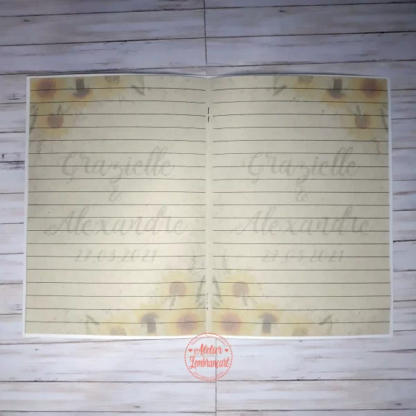 Caderno de Votos Girassol